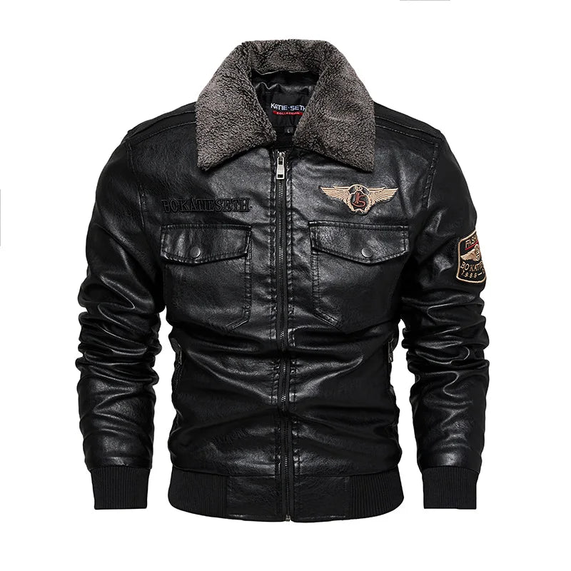 Faux Leather Biker Jacket