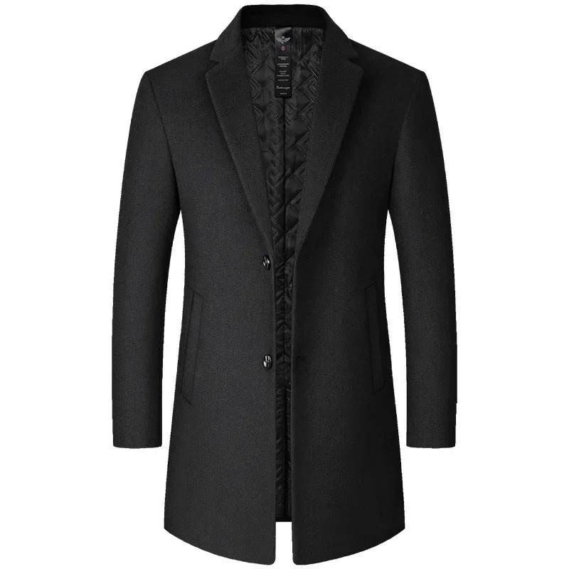 Solid Winter Trench Coat