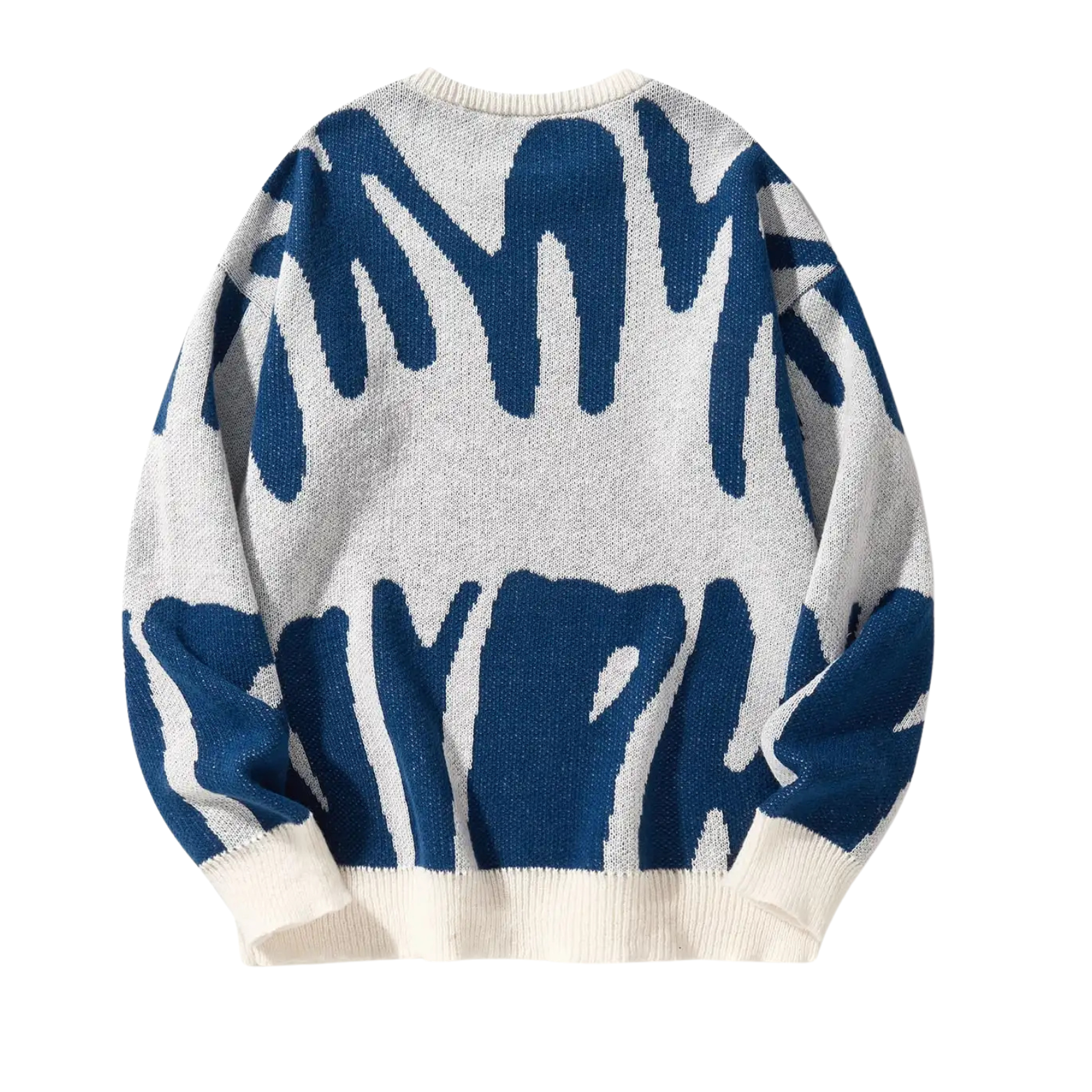 Stylish Jacquard Men’s Sweater Relaxed Fit