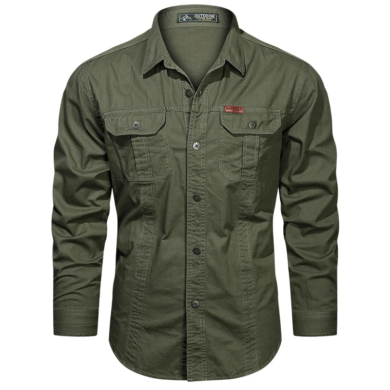 Military Cargo Overshirt
