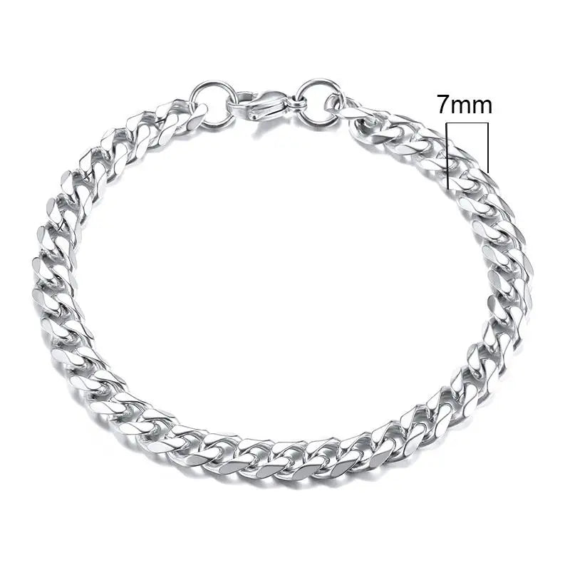 Stainless Steel Cuban Bracelet