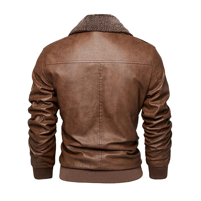 Faux Leather Biker Jacket