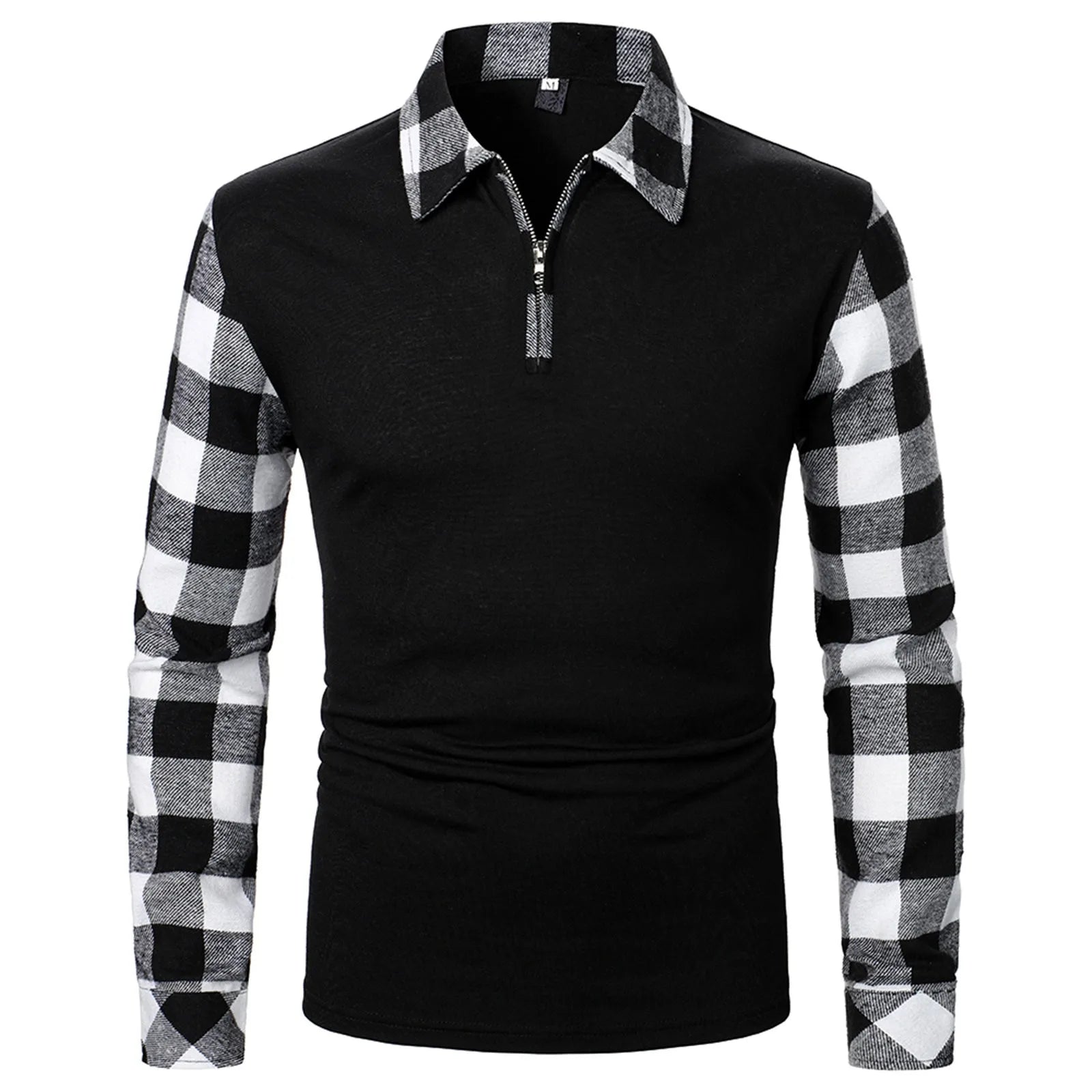 Men's Slim Fit Formal Shirt with Zipper