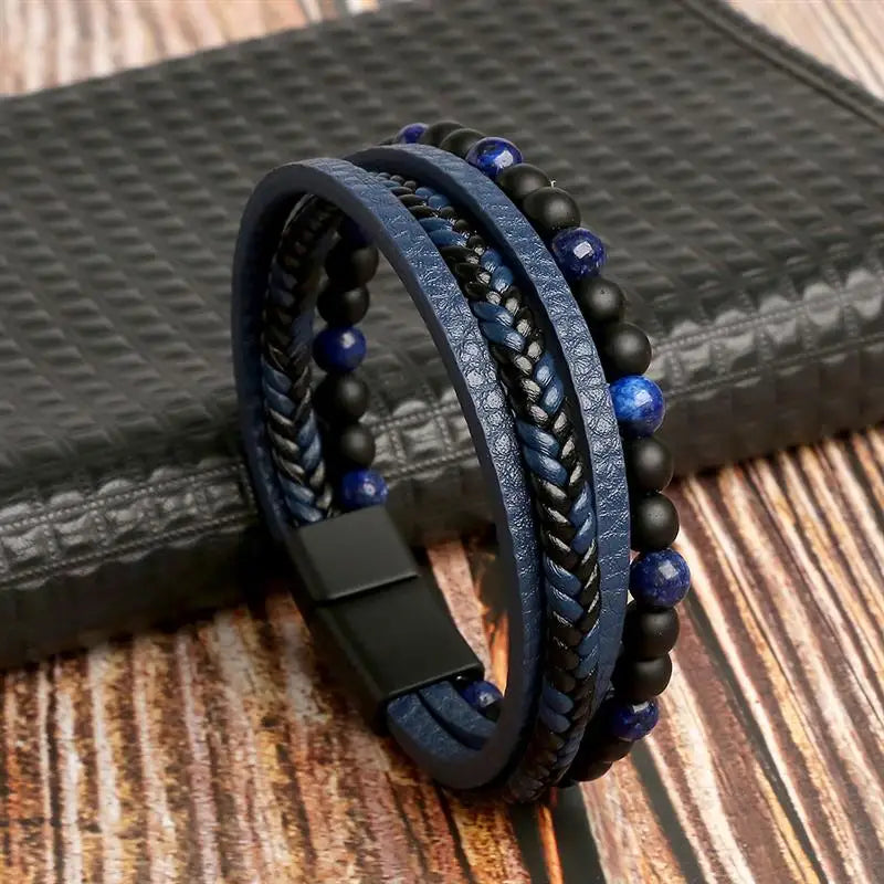 Classic woven leather bracelet