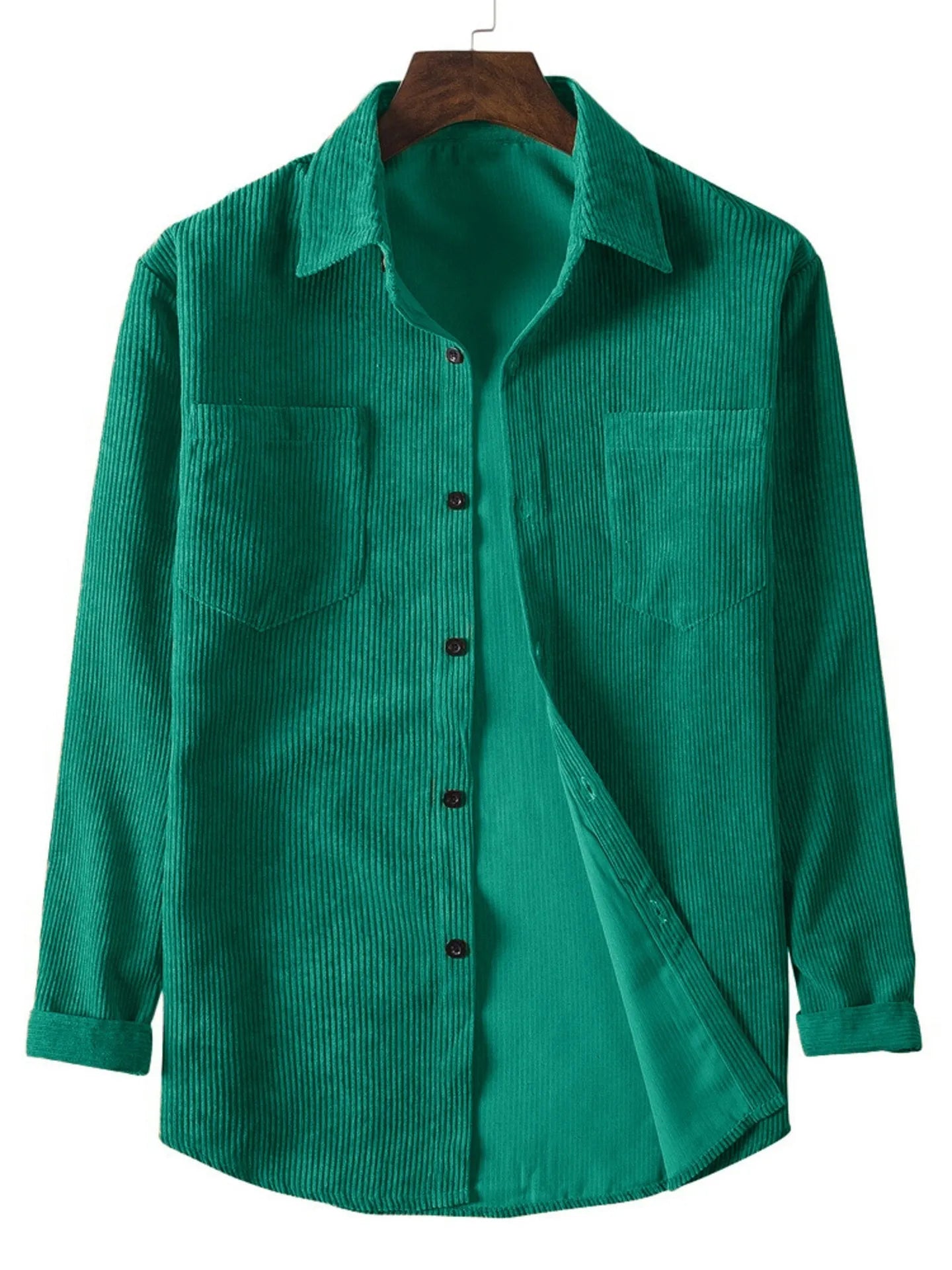 Men's Casual Corduroy Solid Shirt