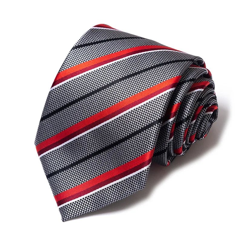 Striped Wedding Tie for Men | Elegant Office Style - The Crew