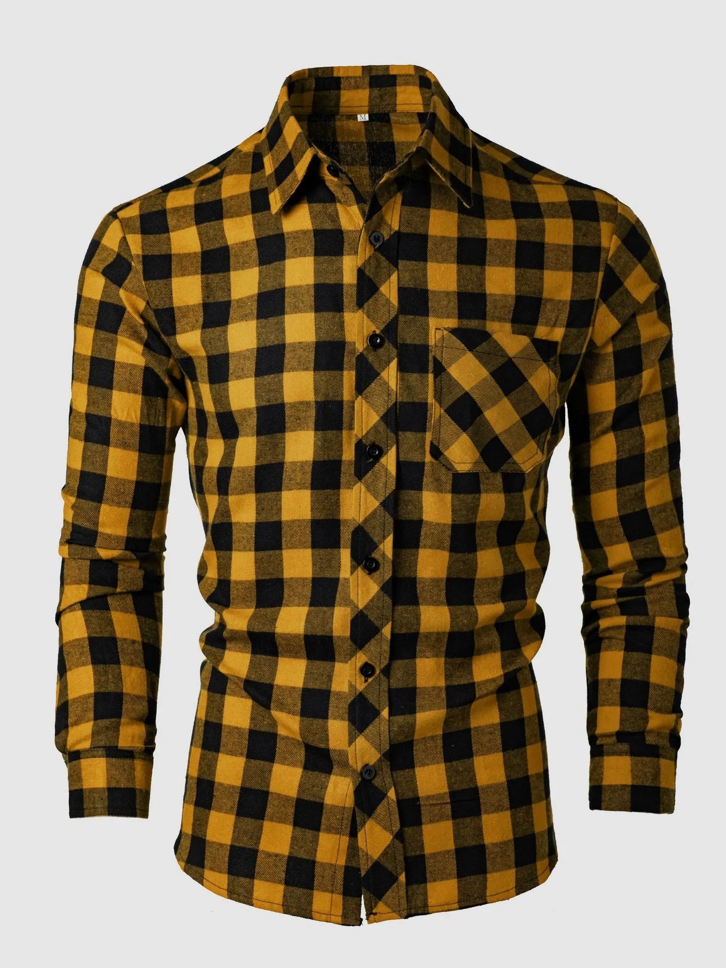 Checkered Polo Collar Shirt