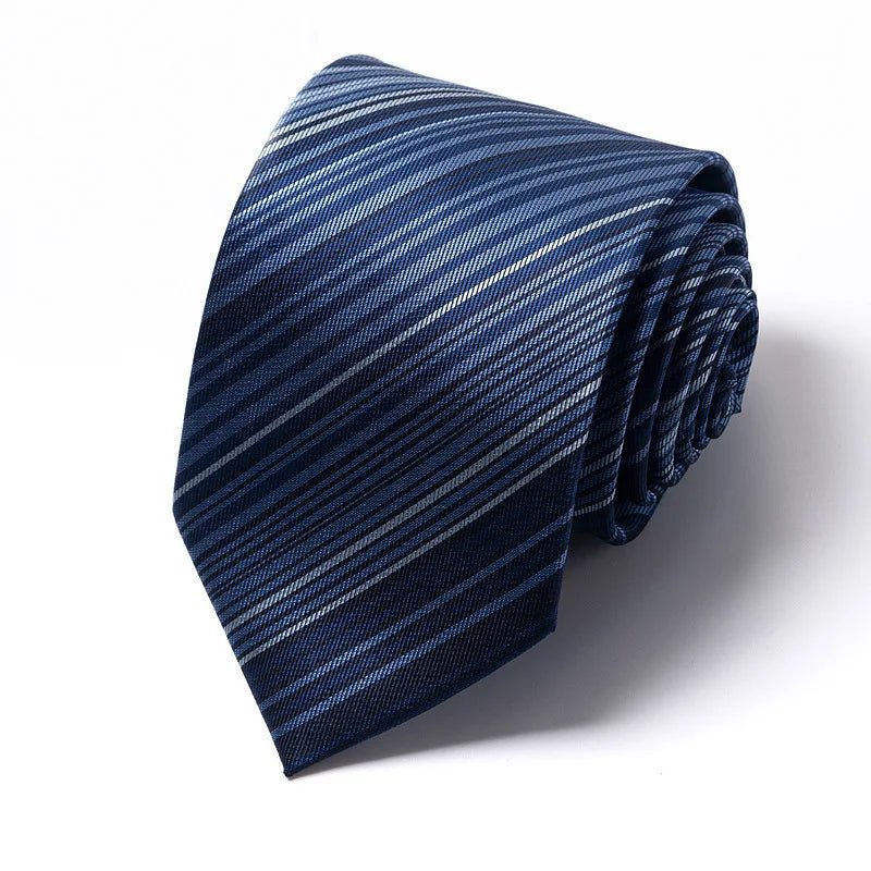 Striped Wedding Tie for Men | Elegant Office Style - The Crew