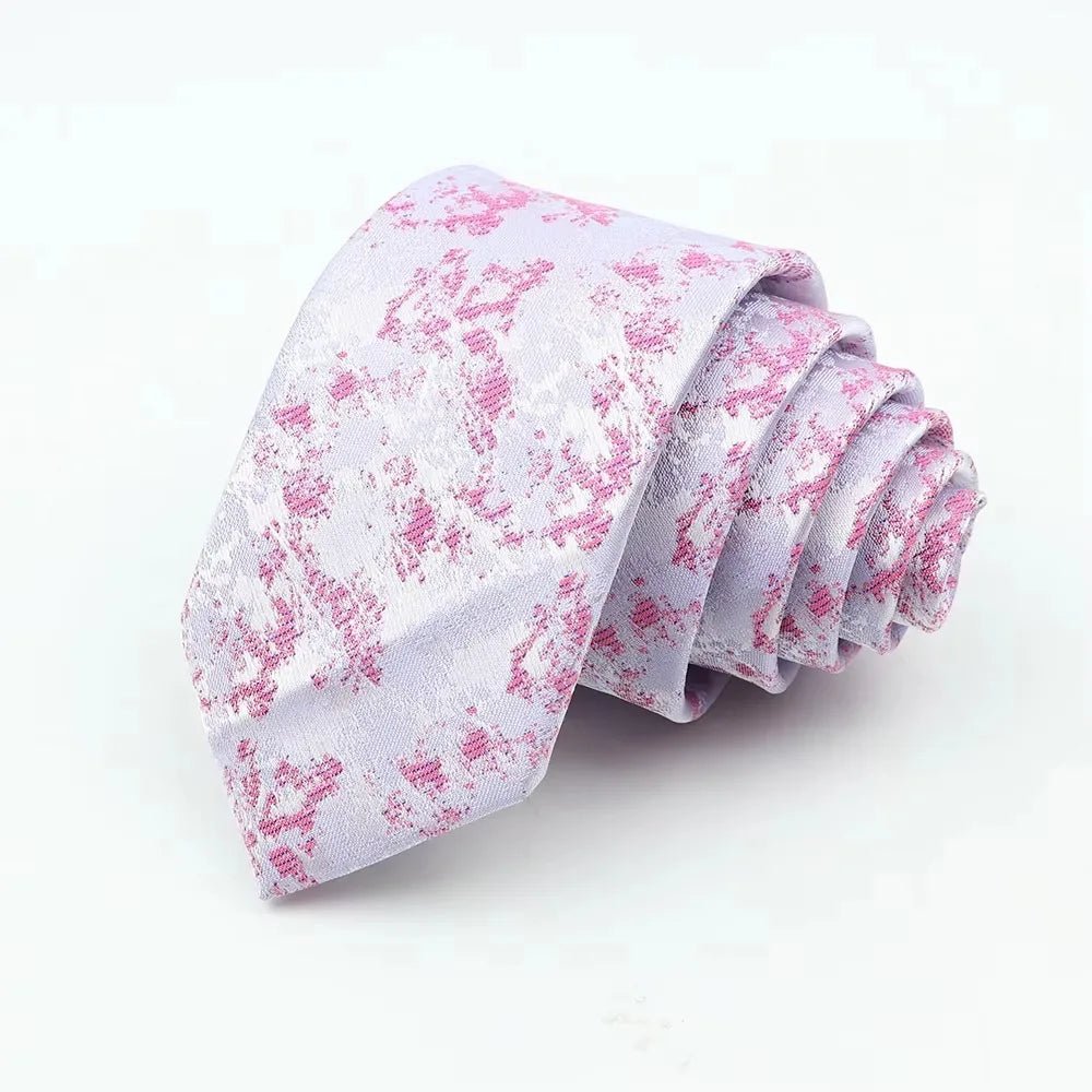 Men’s 6cm Floral Slim Tie - The Crew