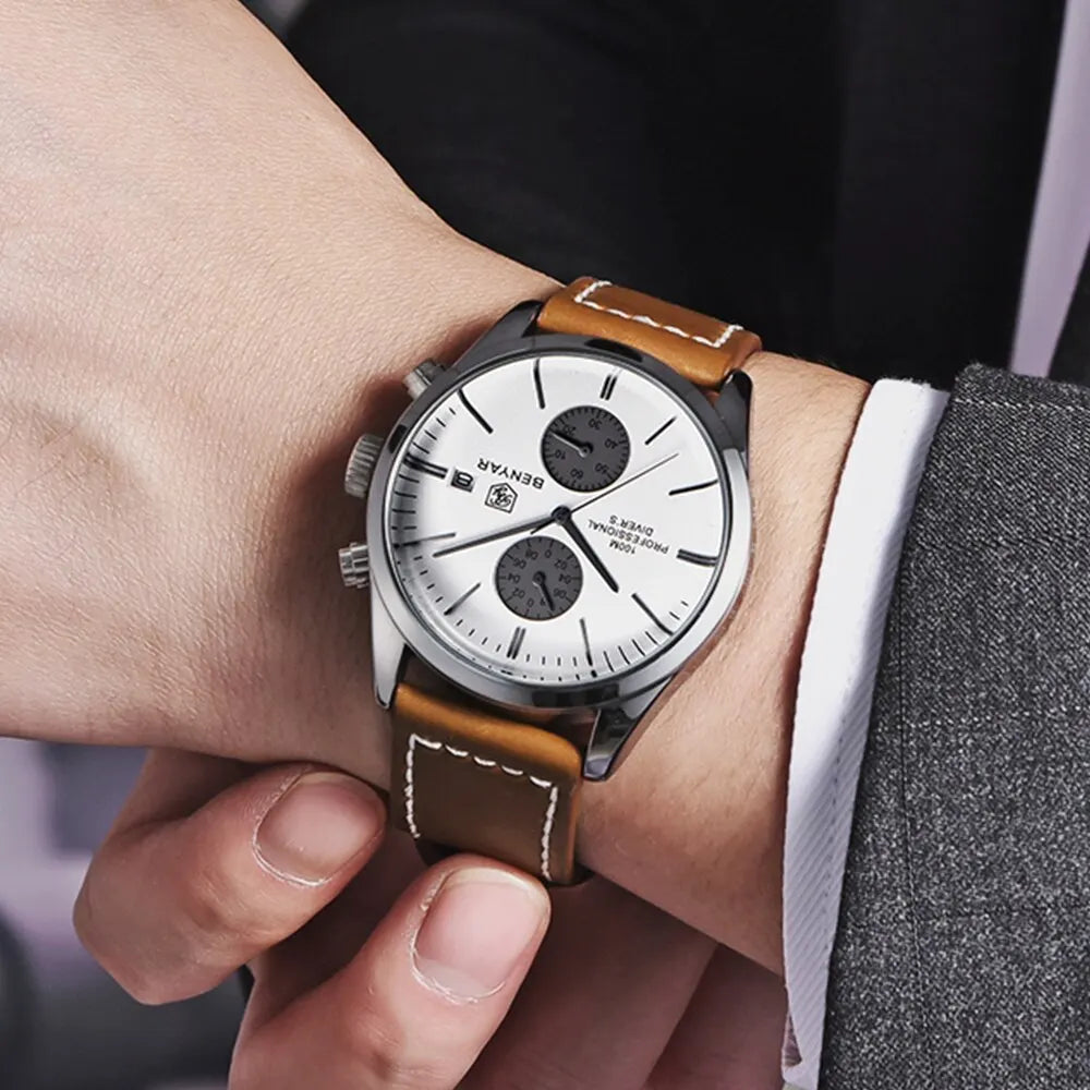 Sports Leather Watch