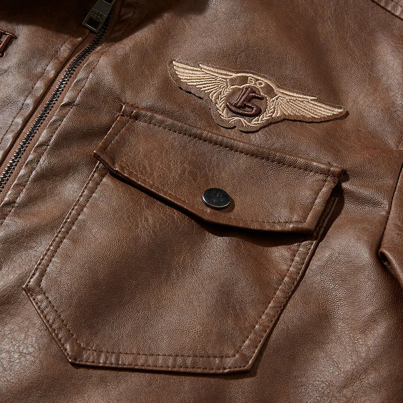 Faux Leather Biker Jacket