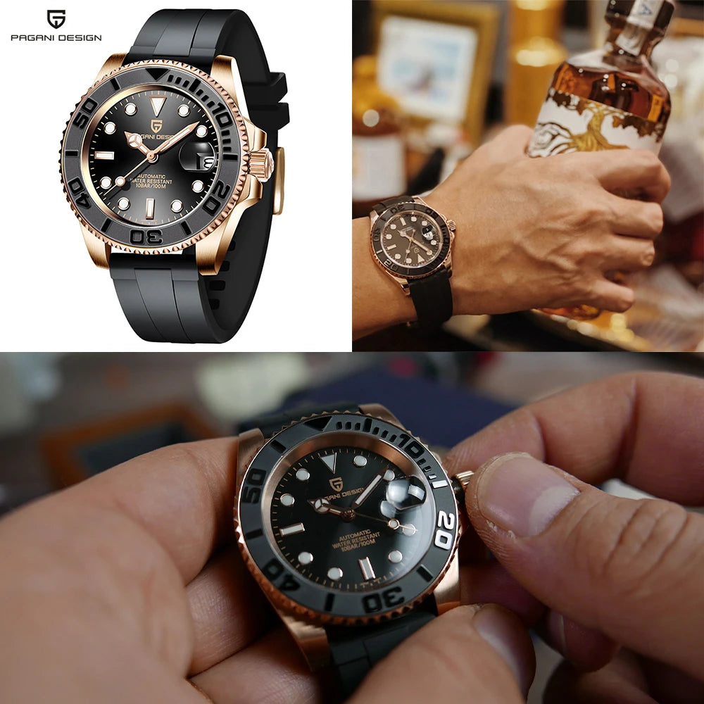 PAGANI Reloj Mecánico Cristal de Zafiro