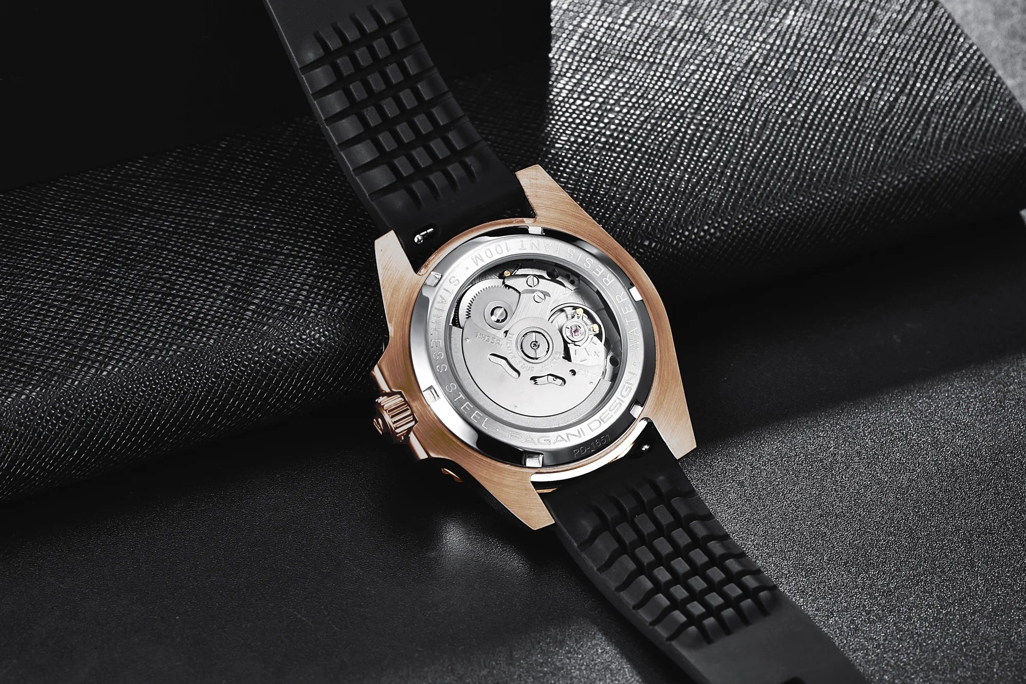 PAGANI Reloj Mecánico Cristal de Zafiro