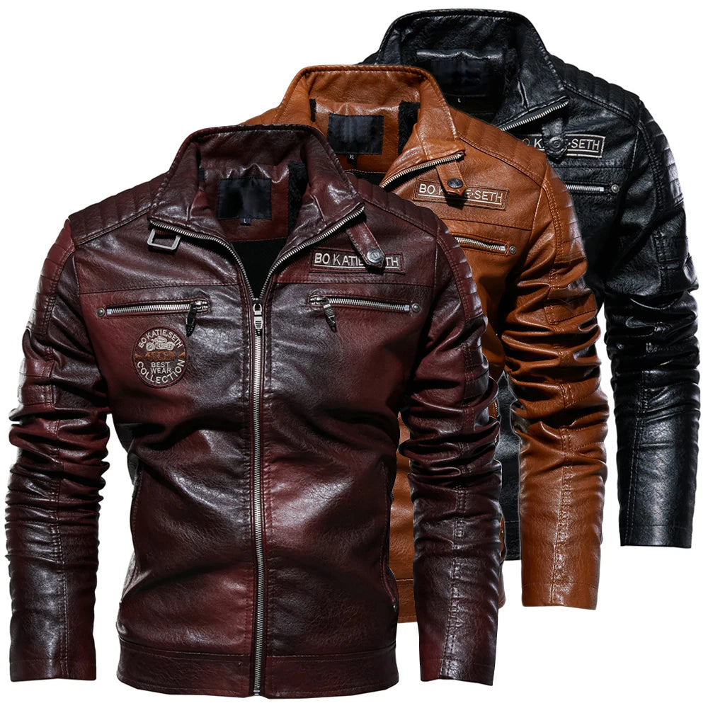 Synthetic Leather Jacket