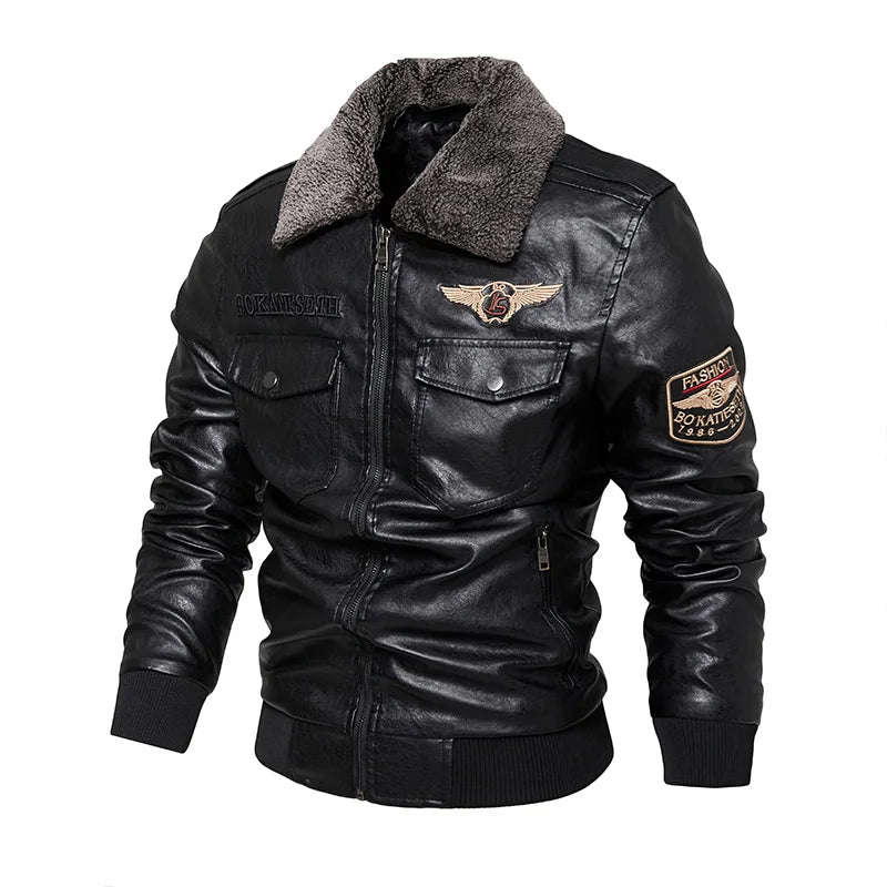 Faux Leather Biker Jacket