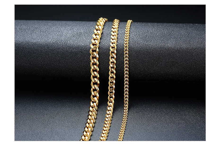 Unisex Steel Cuban Chain