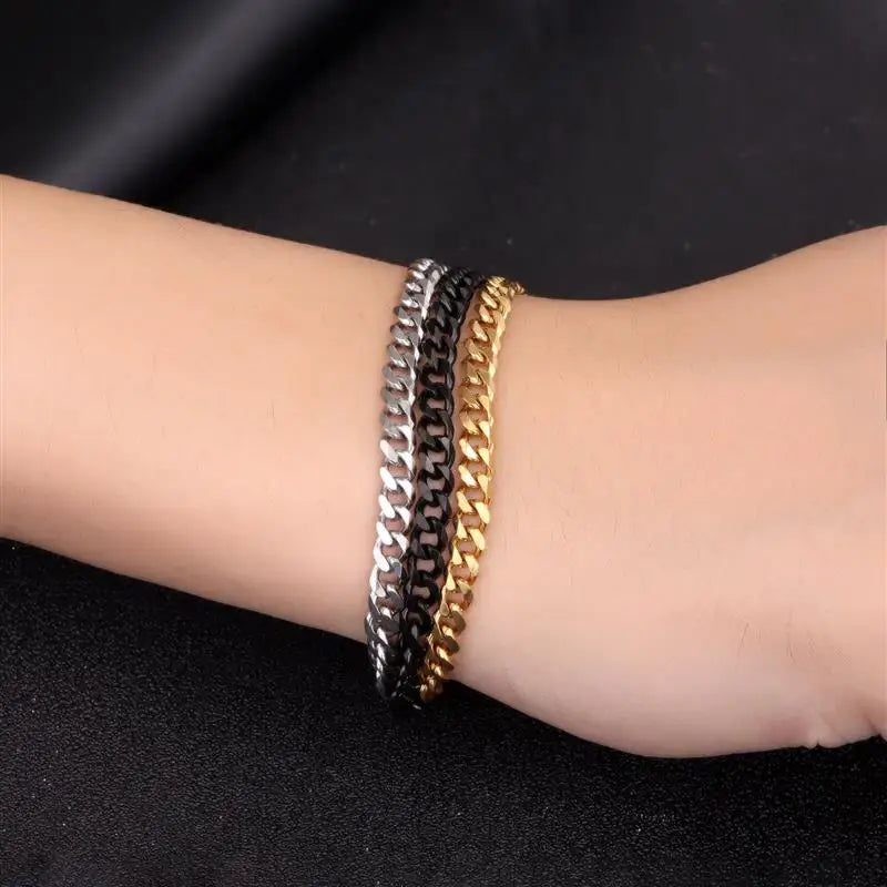 Stainless Steel Cuban Bracelet