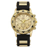 HZM012 Silicone Casual Sport Watch Gold Dial Front – The Crew