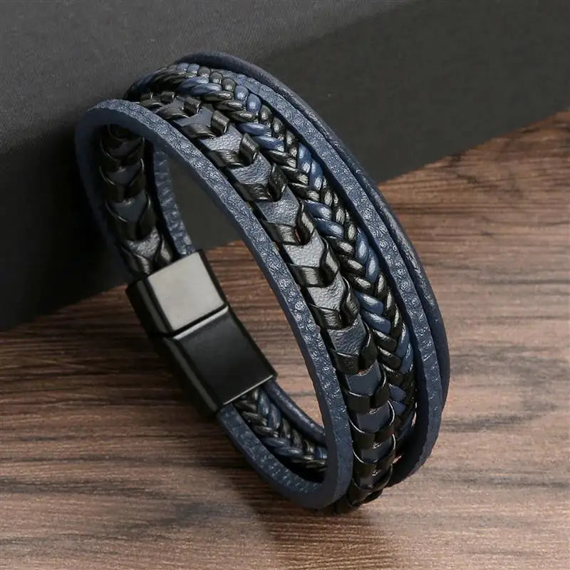 Classic woven leather bracelet