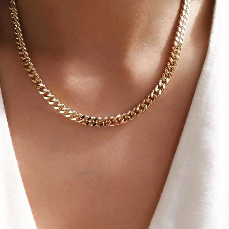 Unisex Steel Cuban Chain