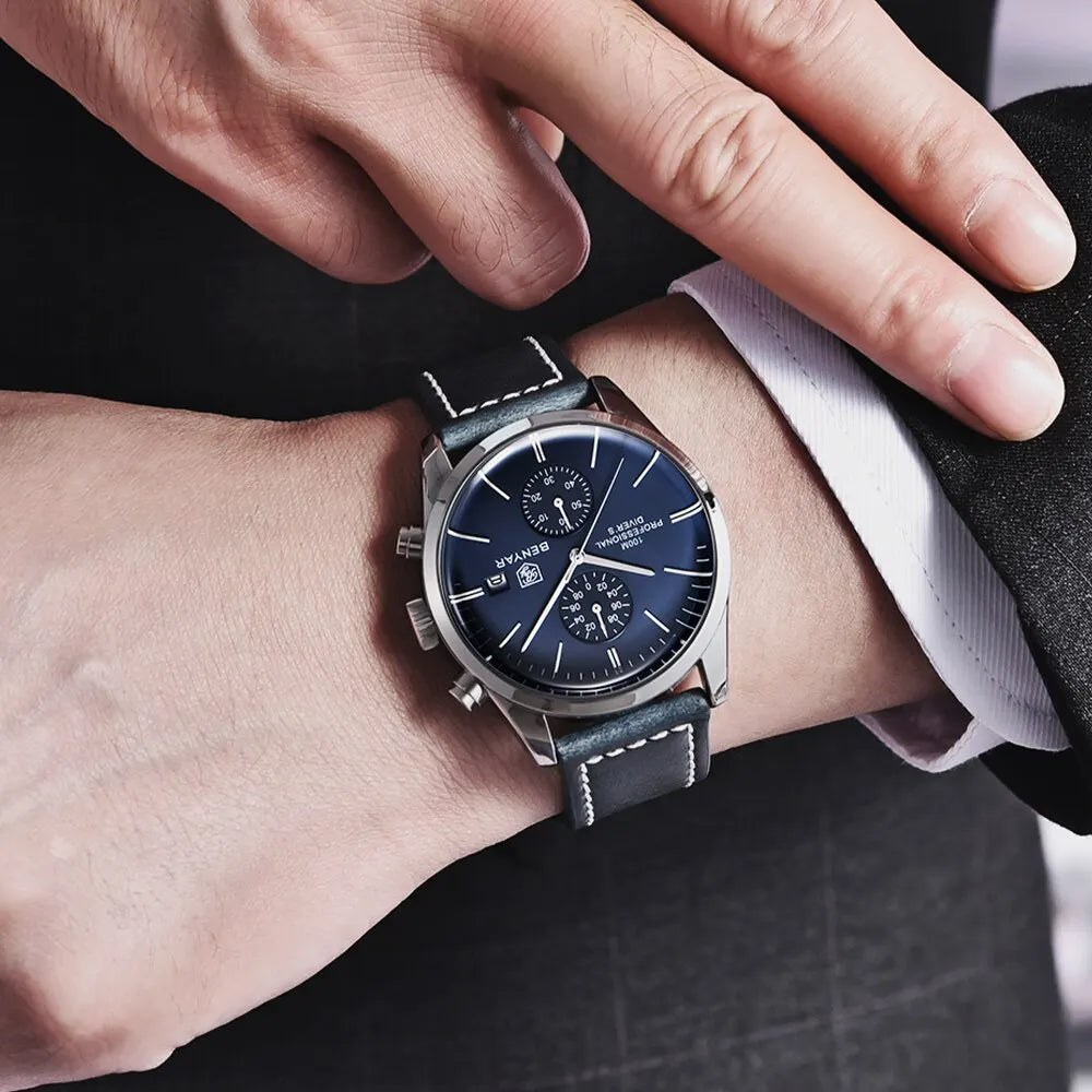 Sports Leather Watch