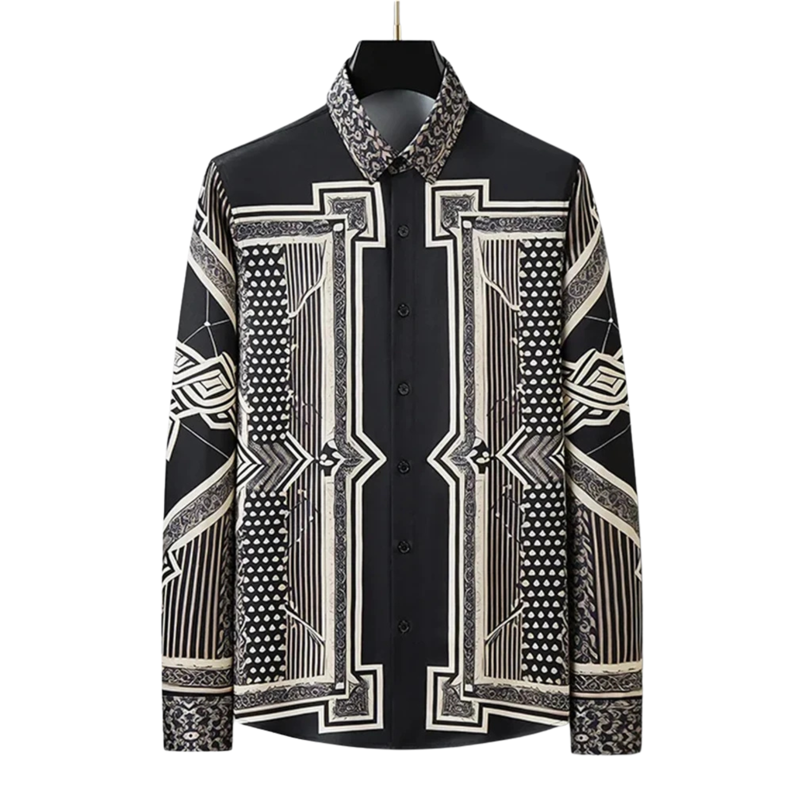 Men's Retro Printed Shirt