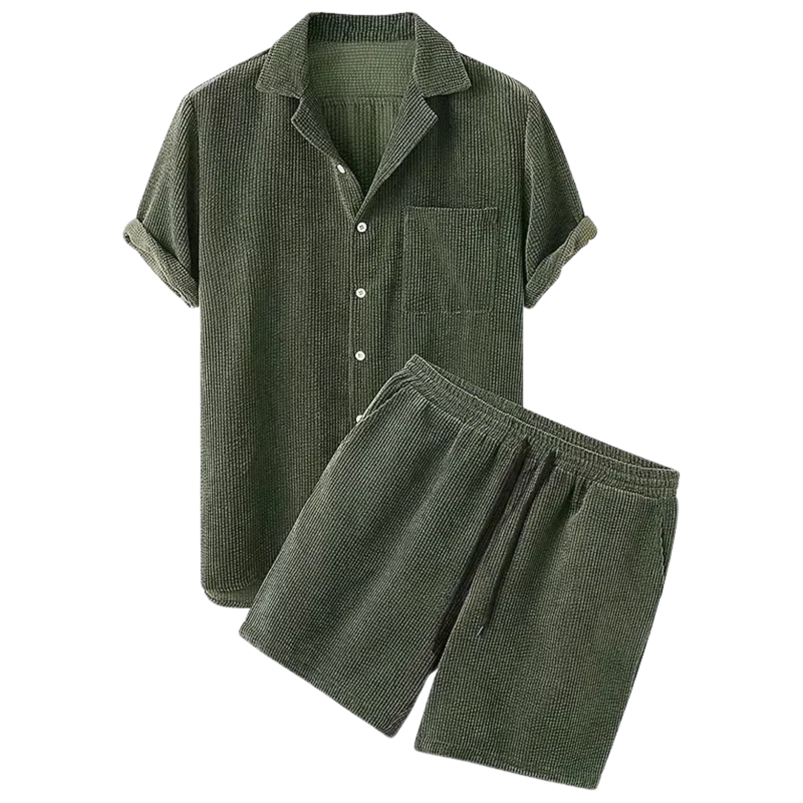 Men's Casual Corduroy Set