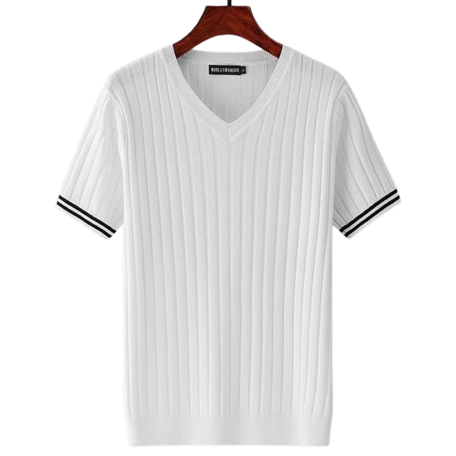 Geometric Cotton T-Shirt Sweater