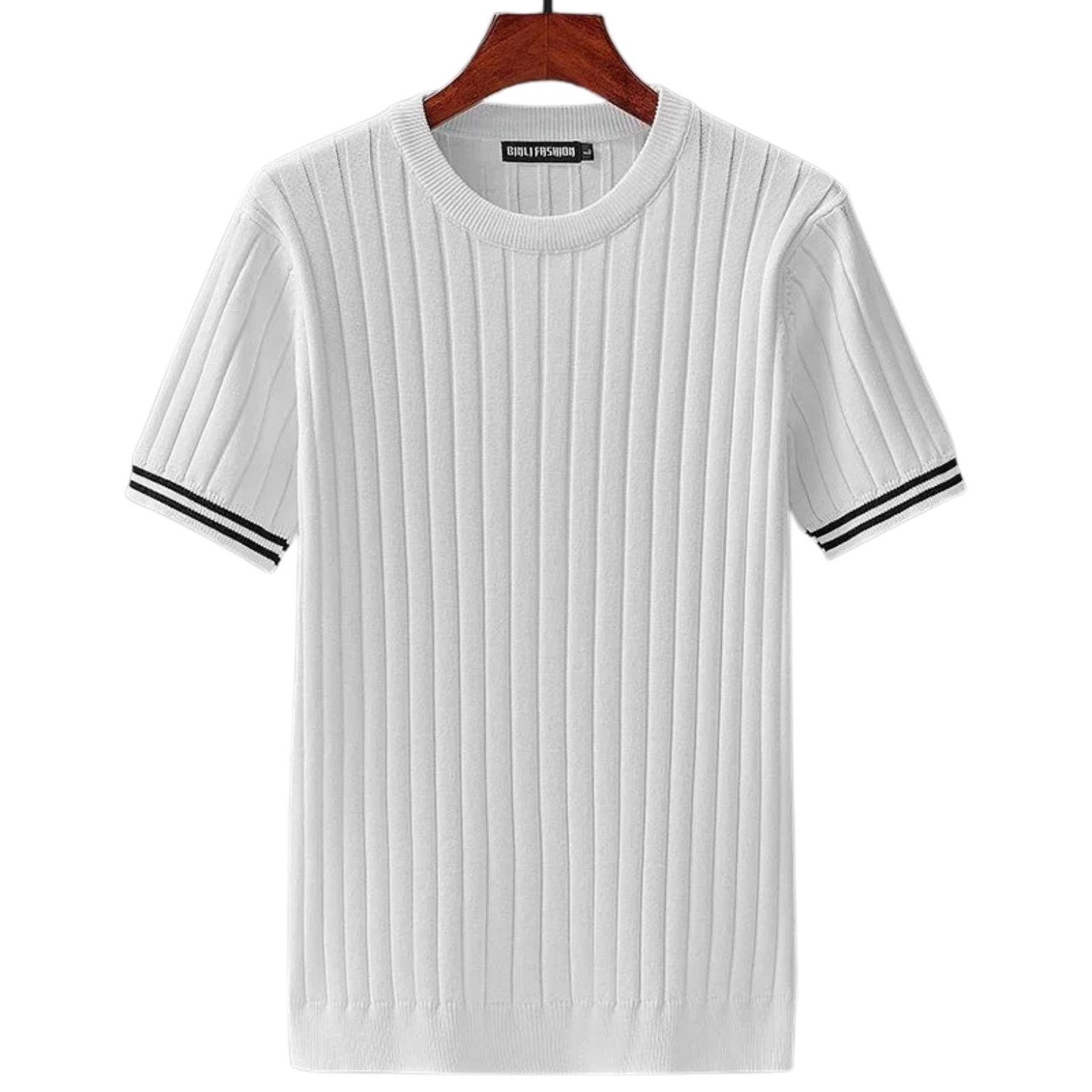 Geometric Cotton T-Shirt Sweater