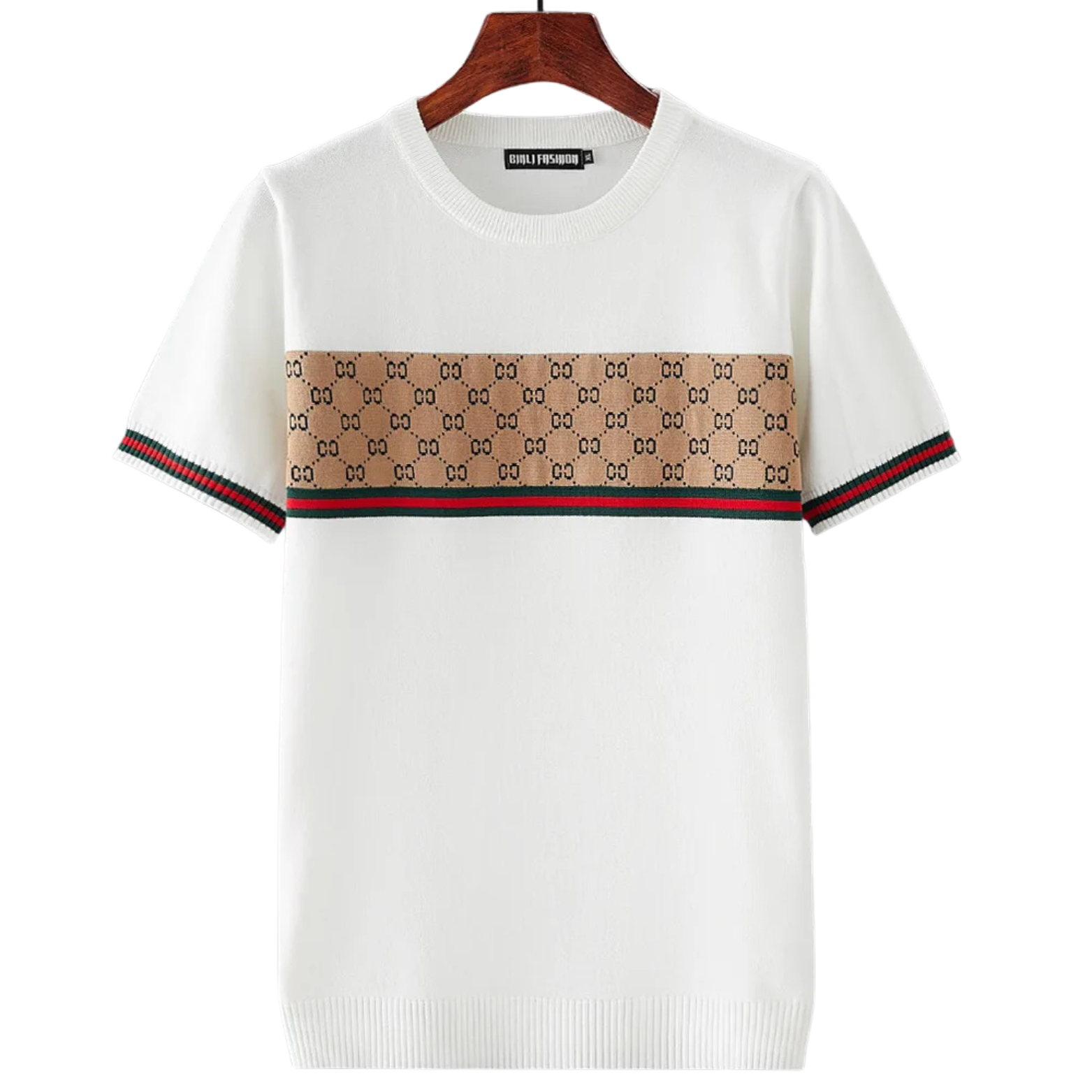 Geometric Cotton T-Shirt Sweater