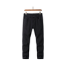 Men black slim straight jeans front view – The Crew