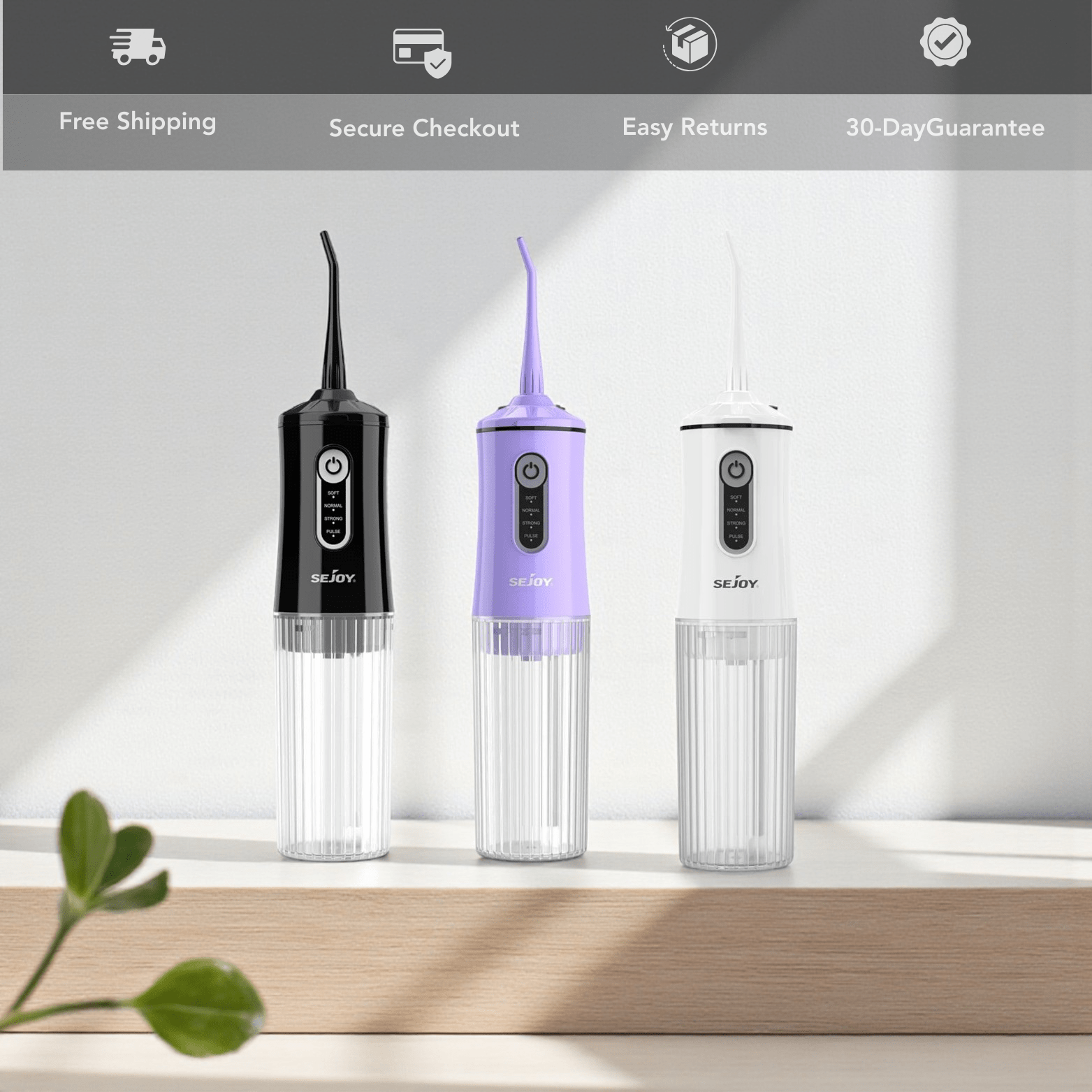 Portable Water Flosser 200ML Cordless Oral Irrigator IPX7 - The Crew