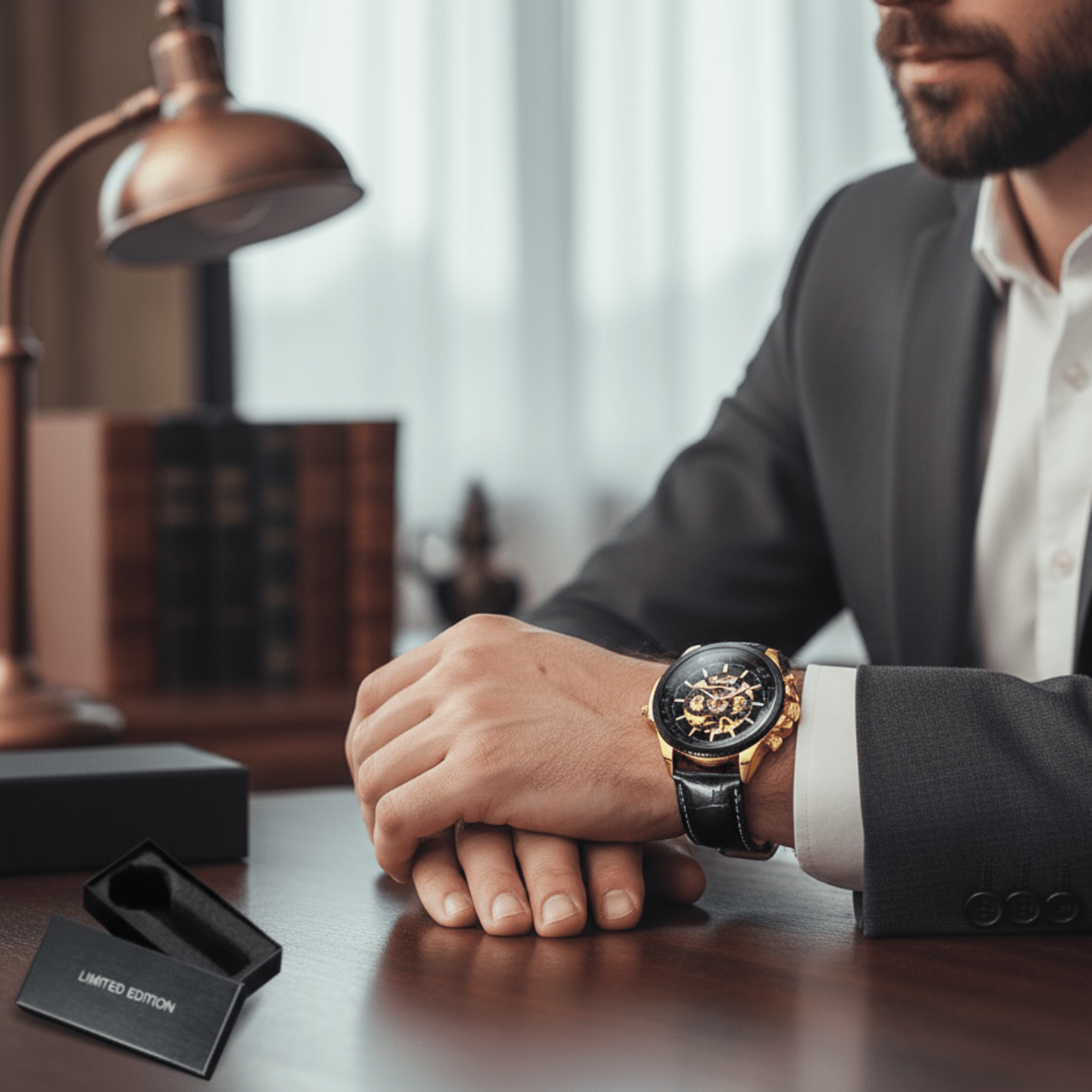 Winner Military Skeleton Automatic Watch for Men - The Crew