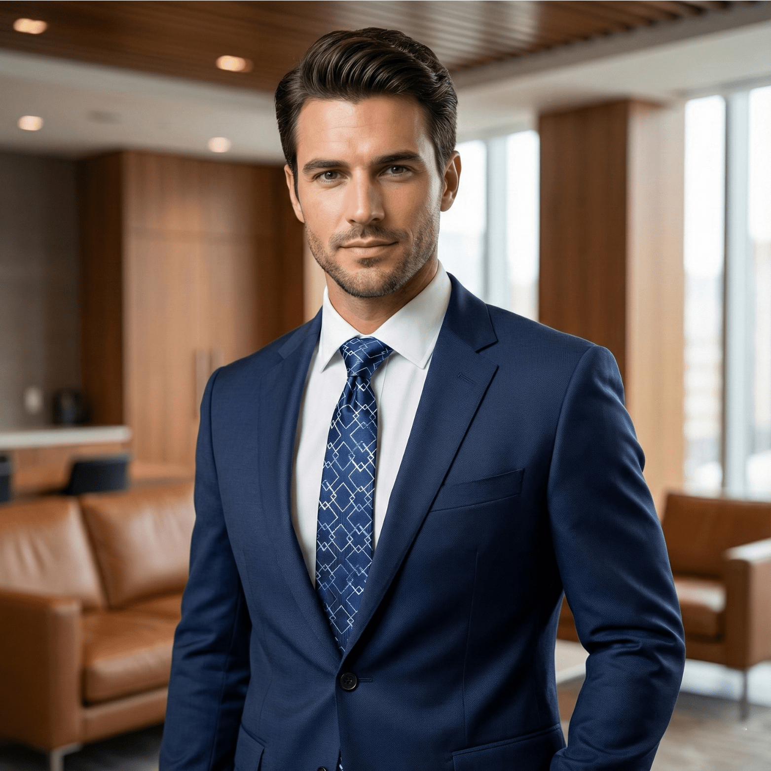 Striped Wedding Tie for Men | Elegant Office Style - The Crew