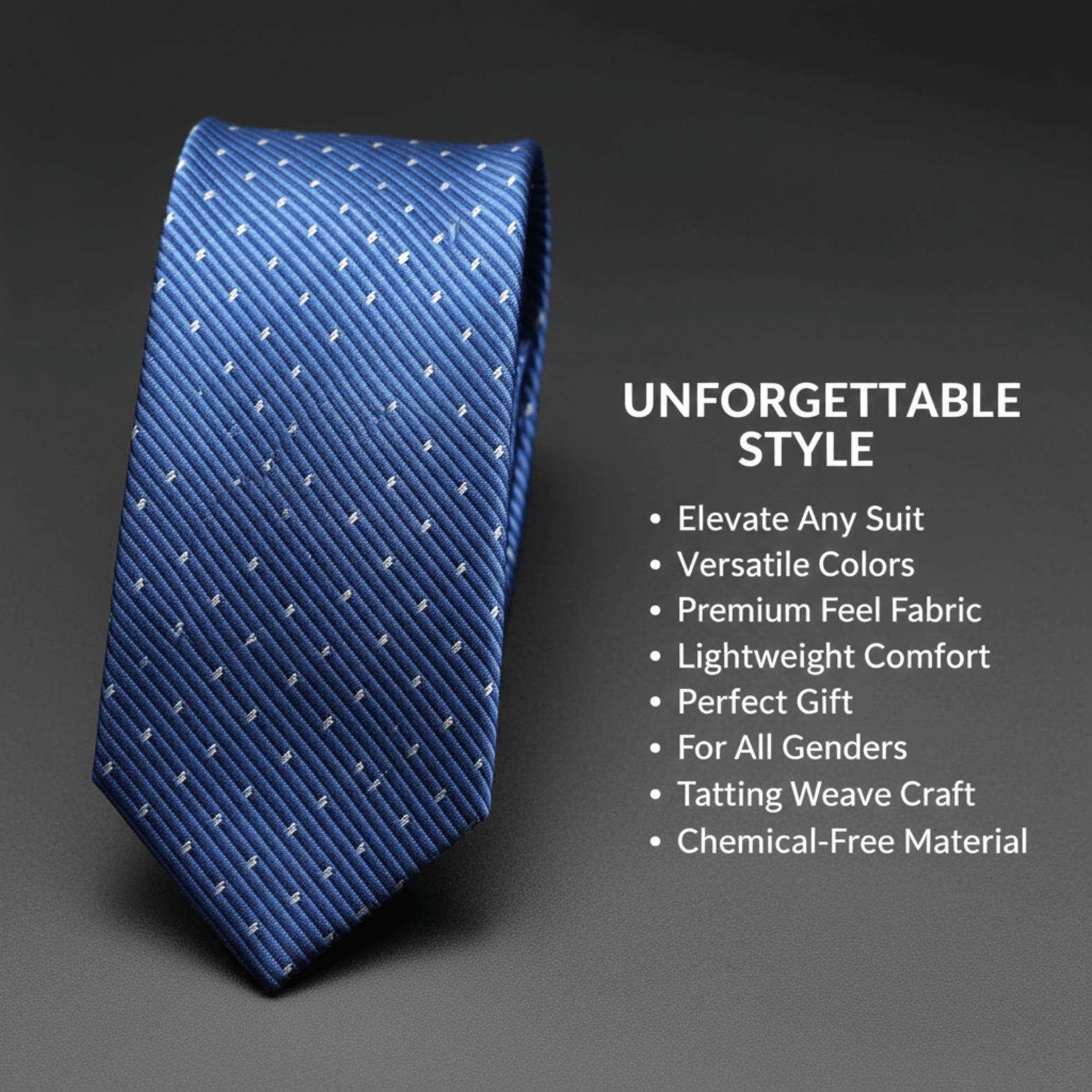 Men’s Floral & Polka Dot Necktie Set Blue Red Yellow - The Crew