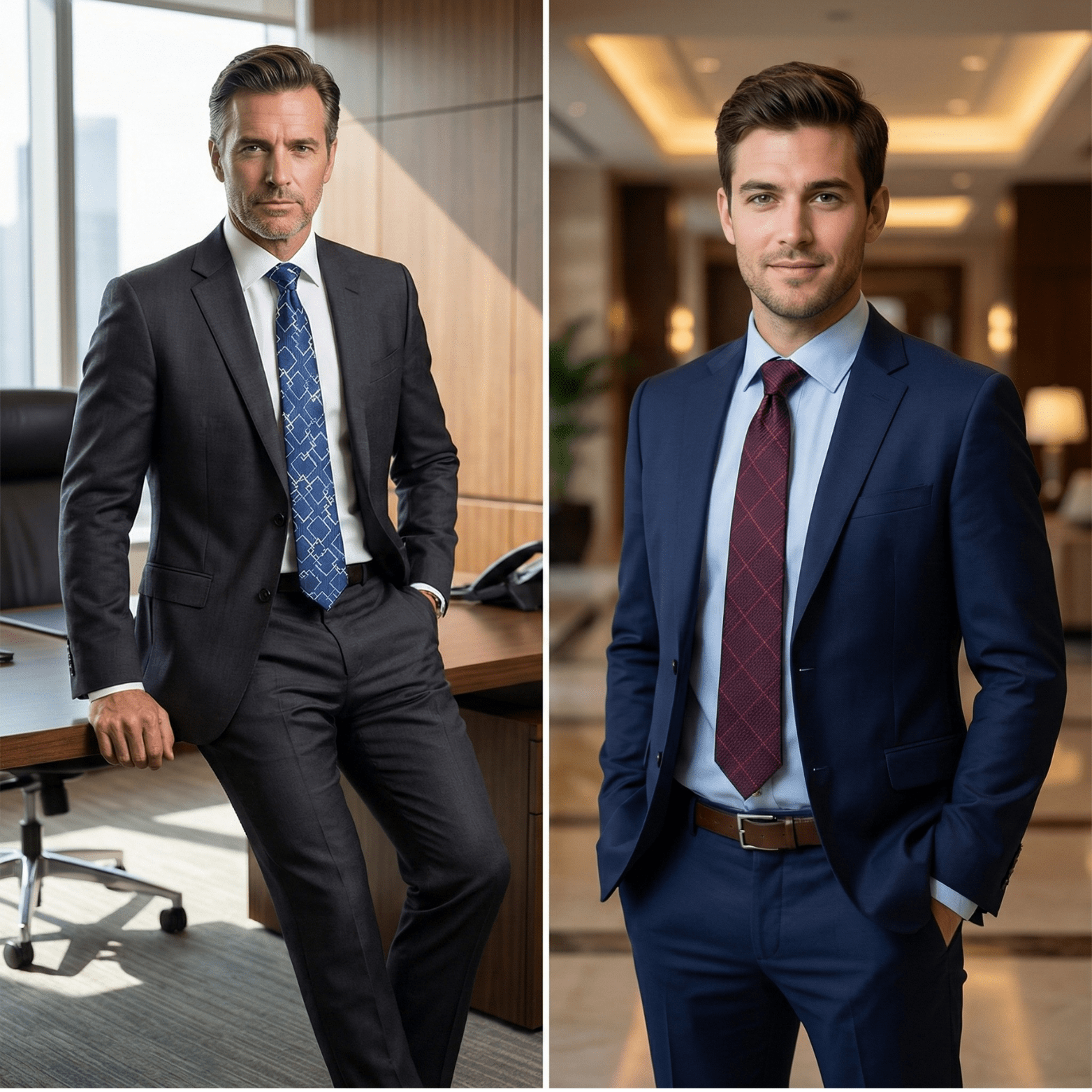 Striped Wedding Tie for Men | Elegant Office Style - The Crew