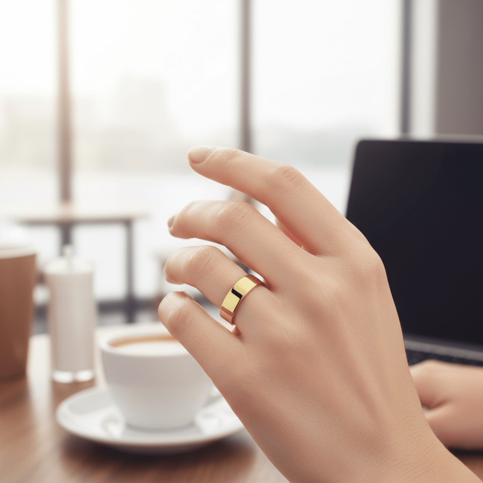 Men’s Stainless Steel Wedding Ring - The Crew