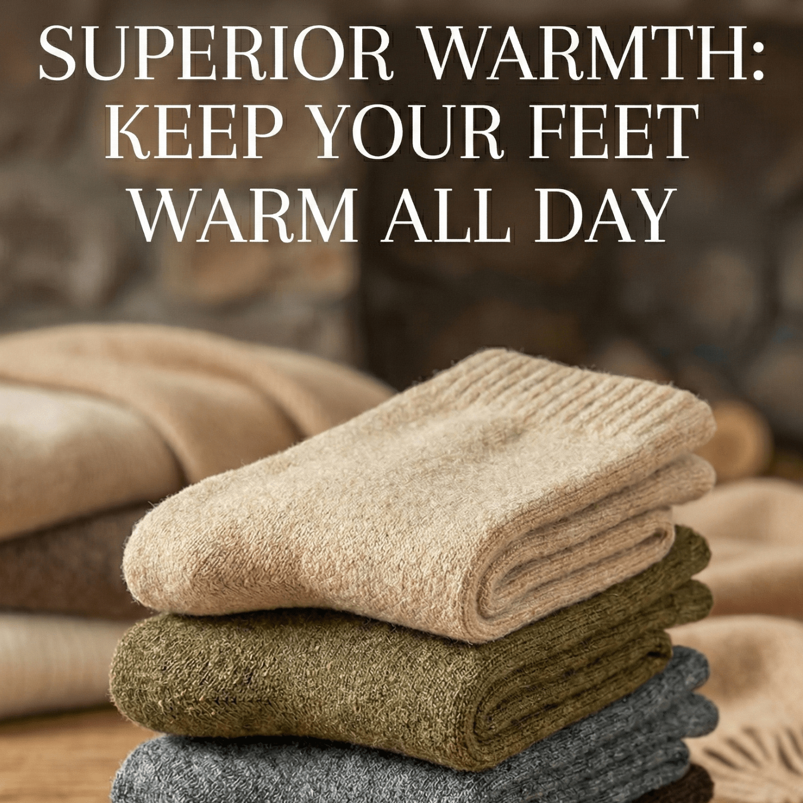 Men’s Merino Wool Thermal Winter Socks – Extra Warm - The Crew