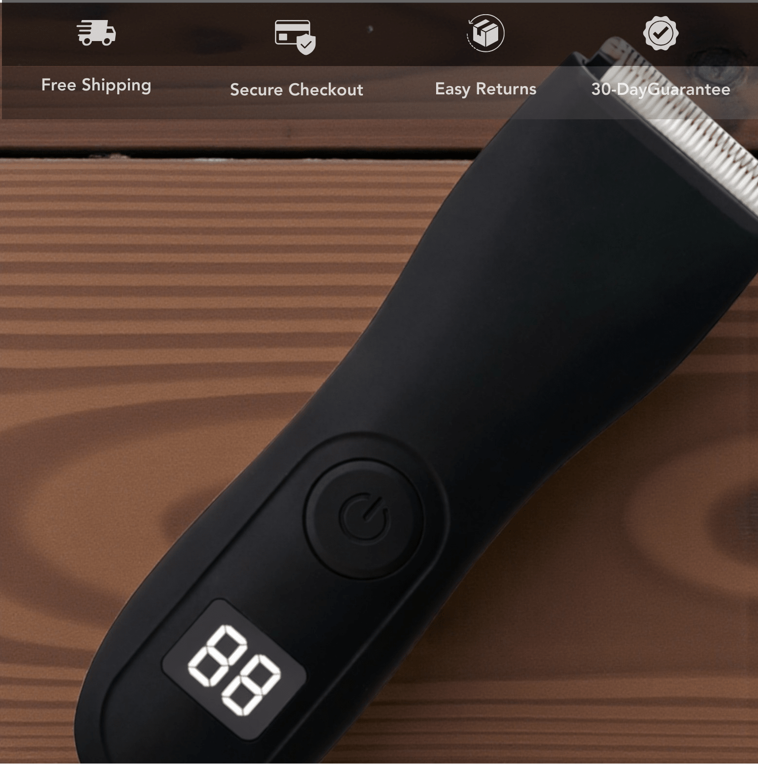 HOMEFISH Waterproof Body Hair Trimmer for Men - The Crew