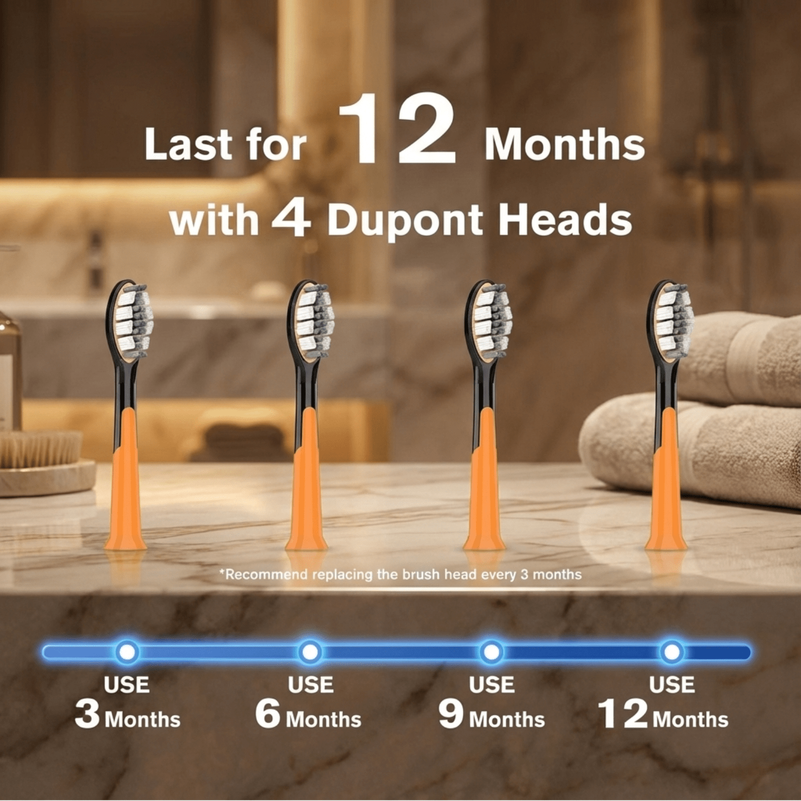 SUBORT S9 Sonic Electric Toothbrush USB Rechargeable - The Crew