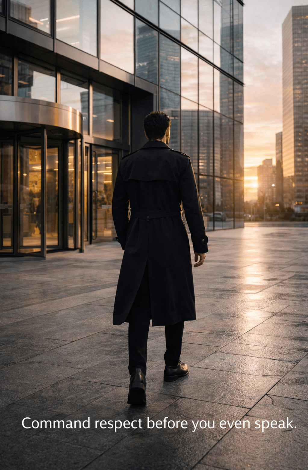 British Style Belted Trench Coat for Men – Waterproof - The Crew