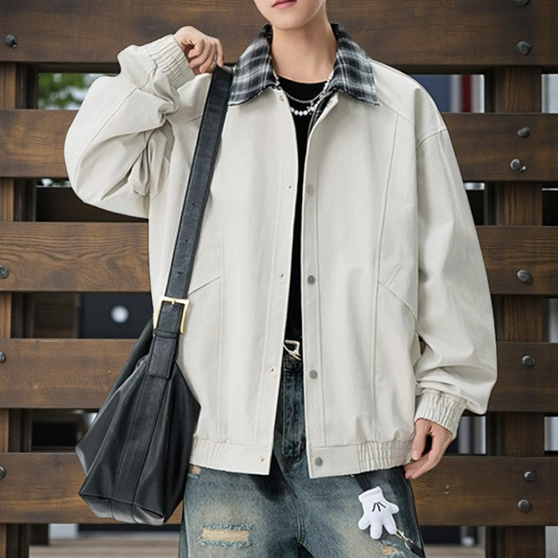 Retro Plaid Layered Jacket