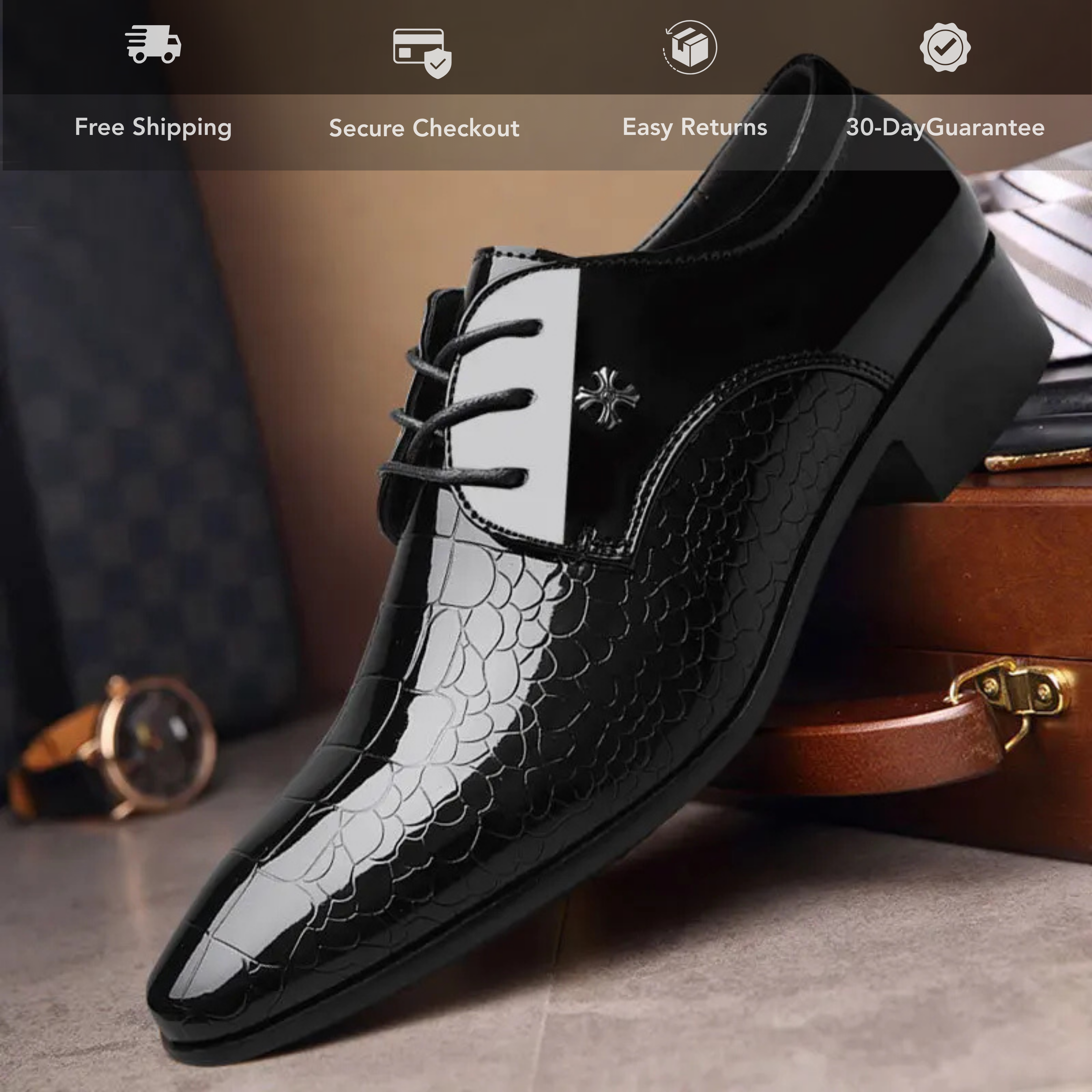 Luxury Leather Oxford Shoes