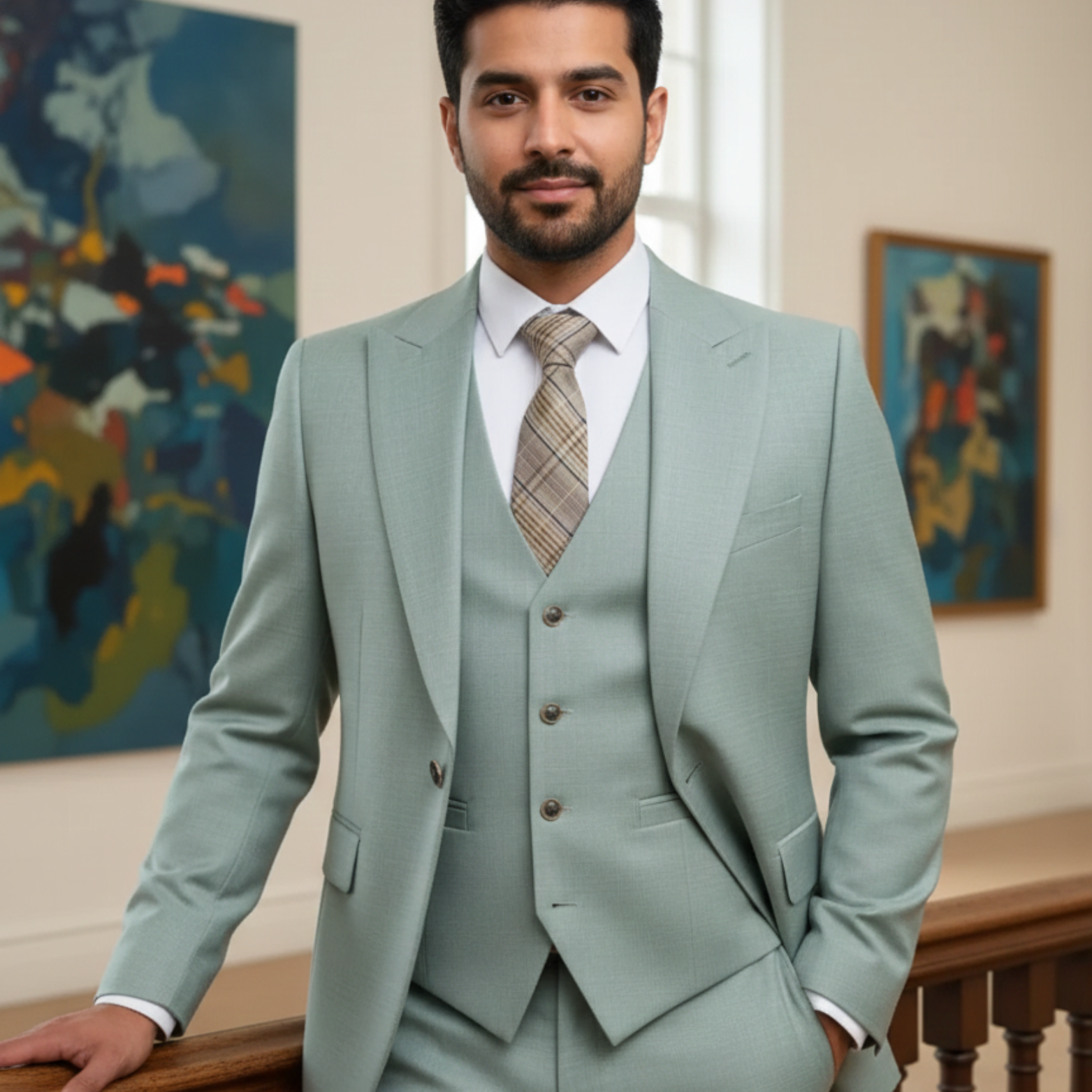 Slim Fit Men's Suit