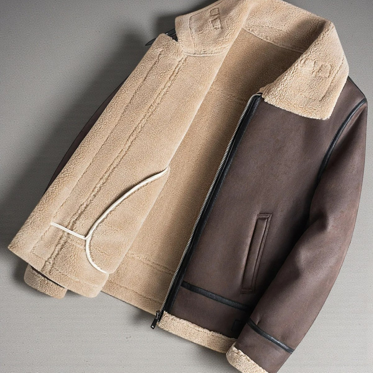 Winter Faux Leather Coat | Men