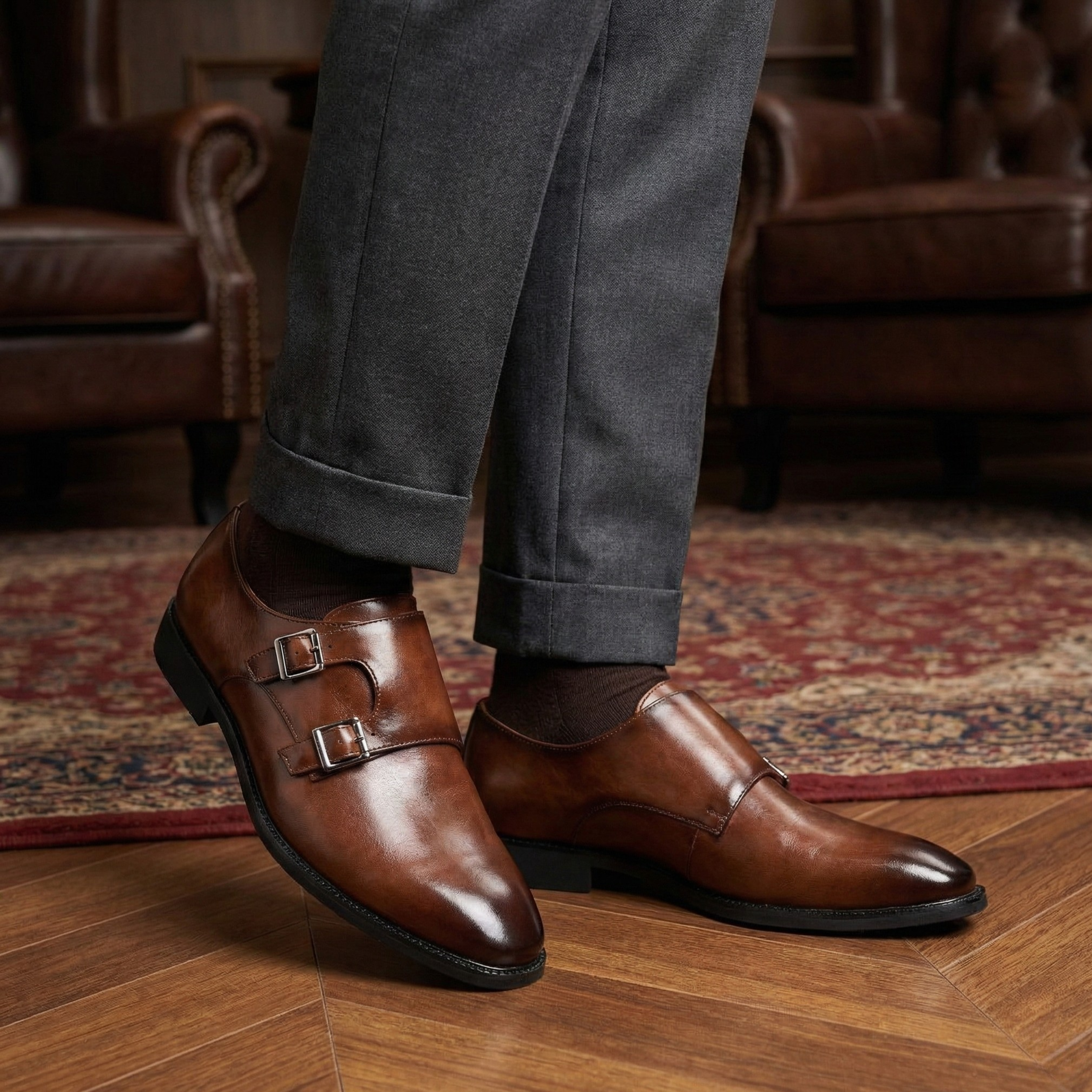 British Leather Derby Shoes