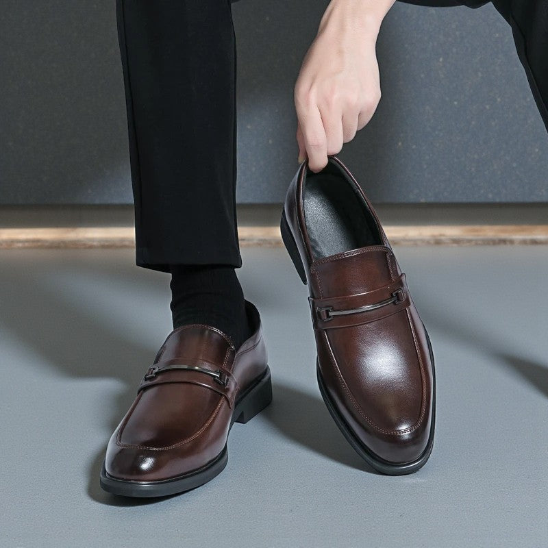 Classic Leather Slip-On Loafers