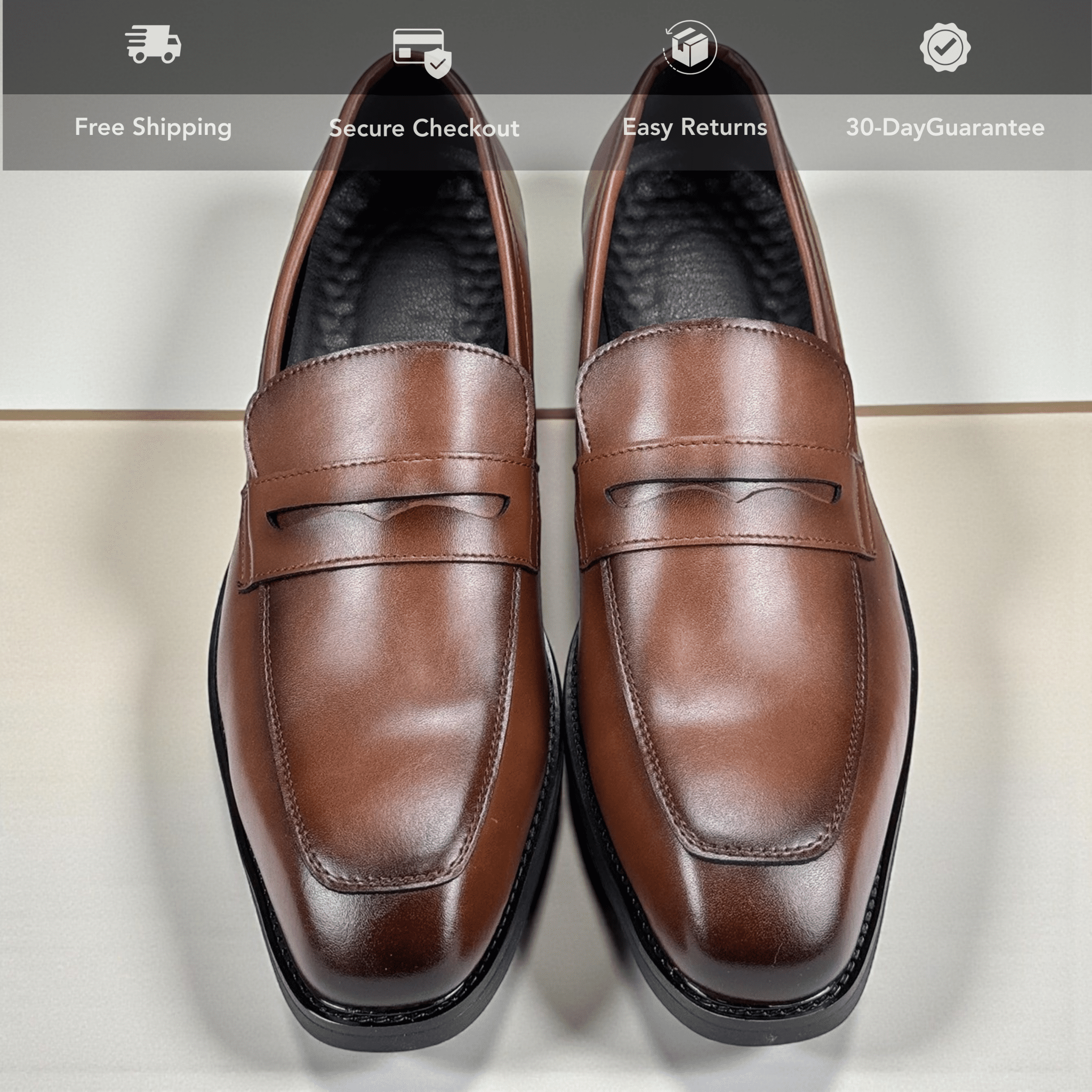 Men’s British Formal Leather Loafers – Classic Dress - The Crew