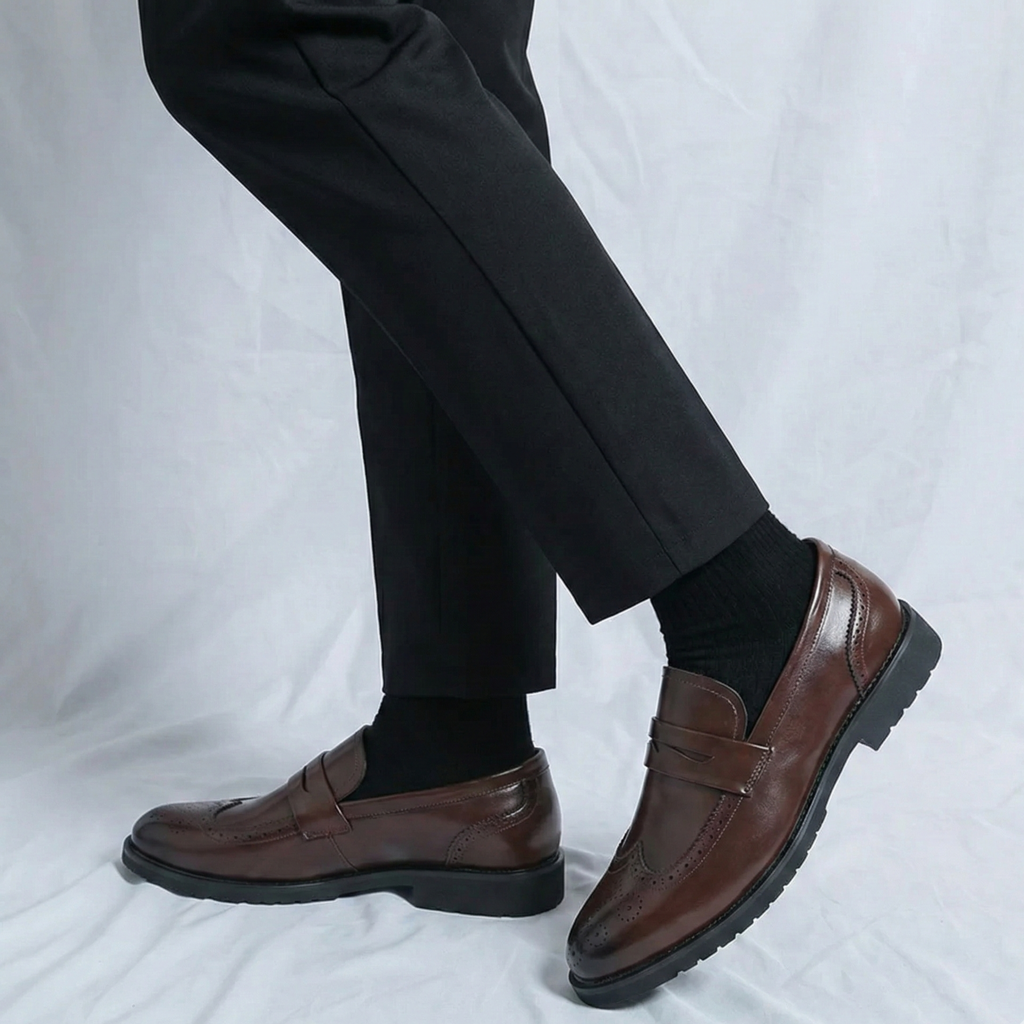 Classic Leather Slip-On Loafers