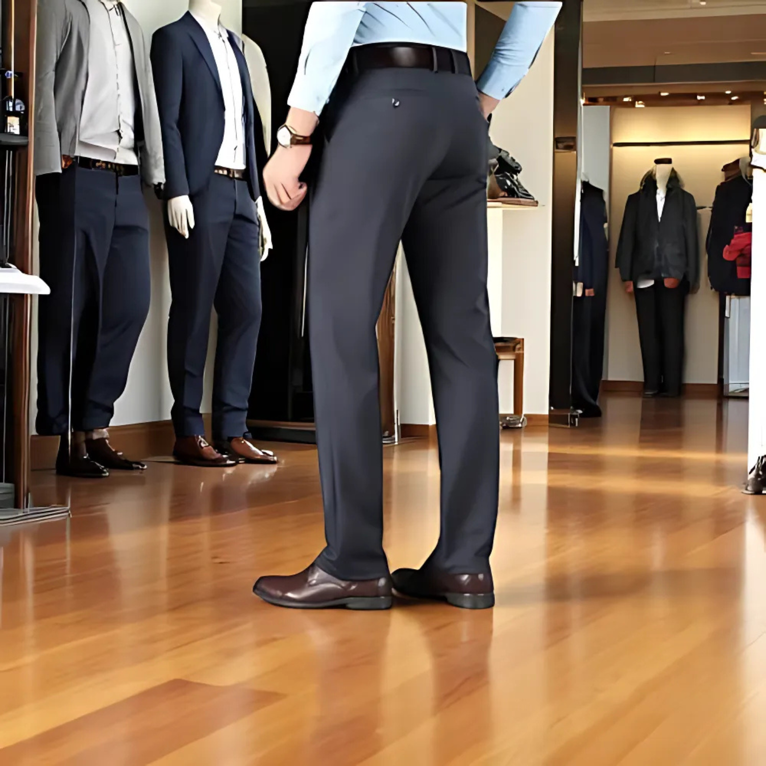 Pantalón  Formal de Negocios de Tela Licra
